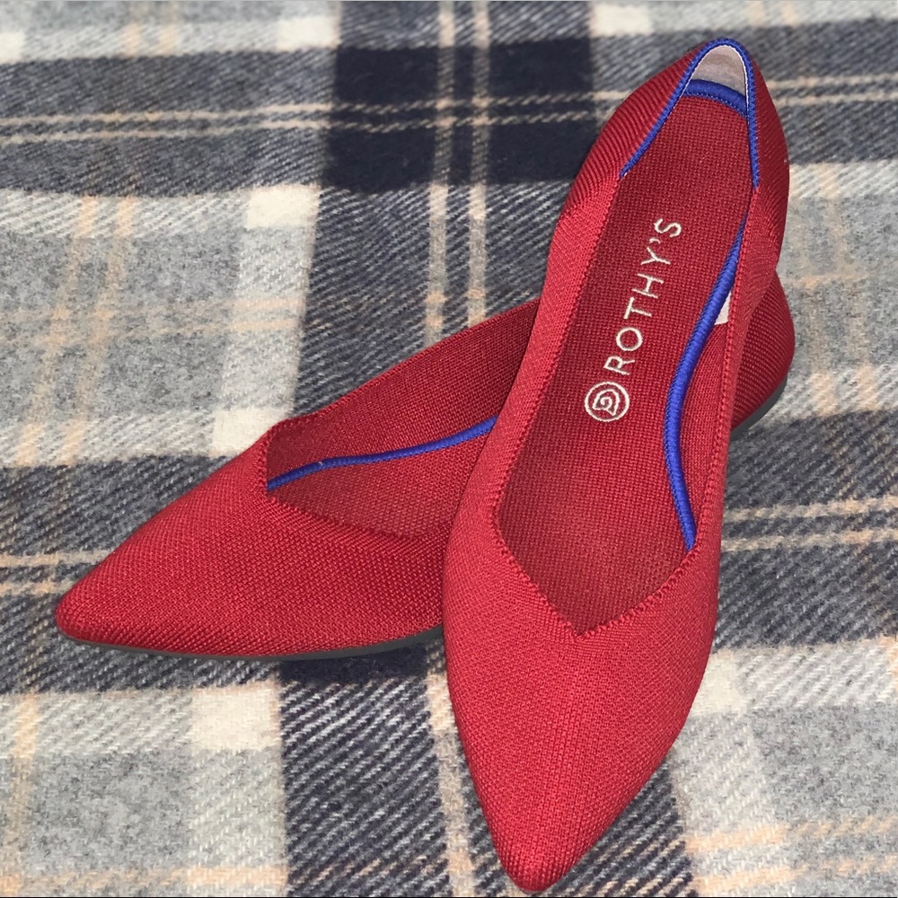 Rothy’s Chili Red Points size 12
